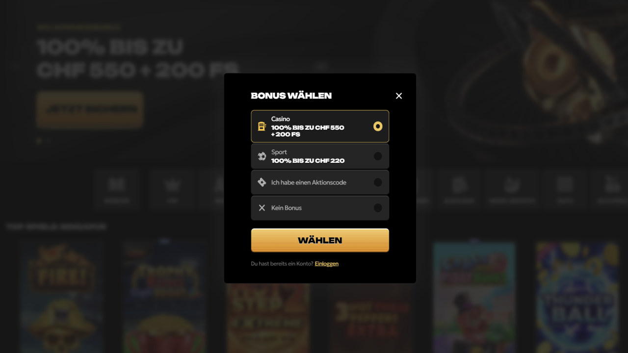 Spinsy Casino Registration